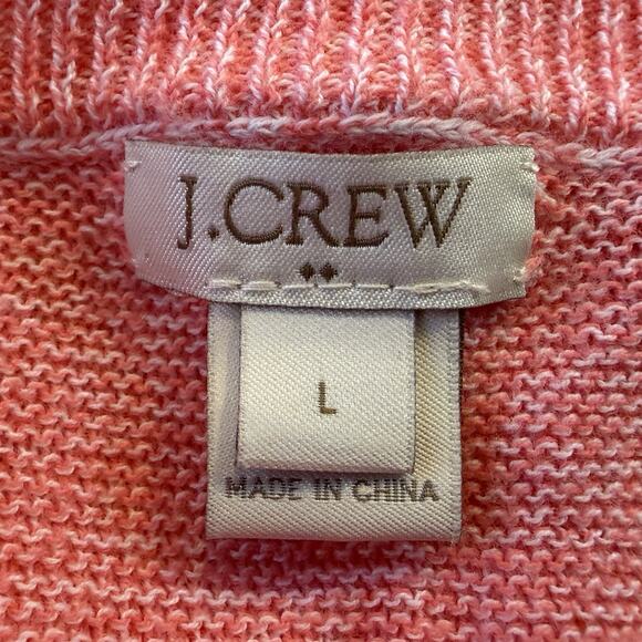 J.Crew Pullover Sweater Womens Sz Large Pink Long Sleeve Round Neck Lightweight - Picture 6 of 8